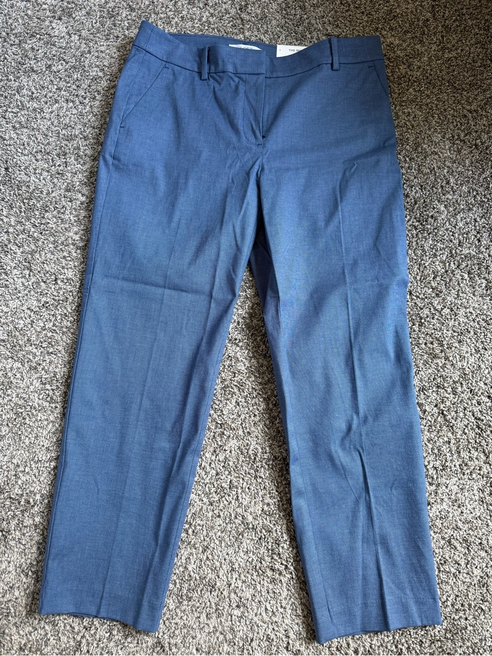 LOFT The Riviera Slim Trousers Blue size 8